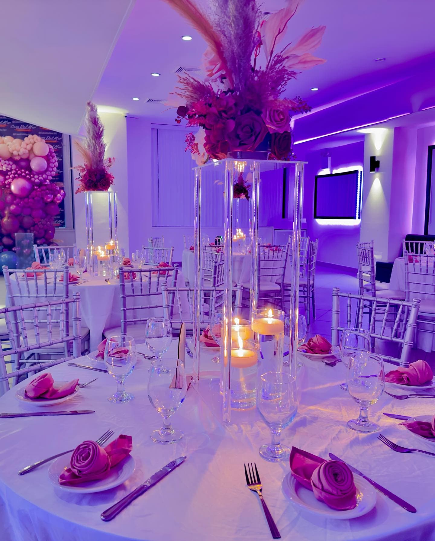 Original event setup inside Casa Del Mar
